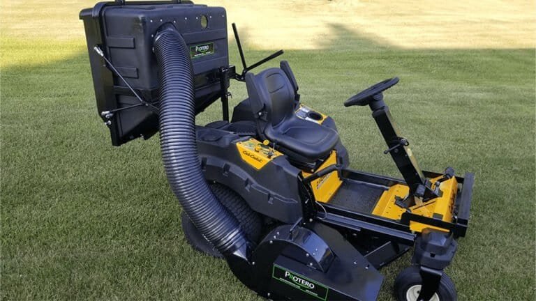 Commercial Cub Cadet mower used on Drew's lawn routes